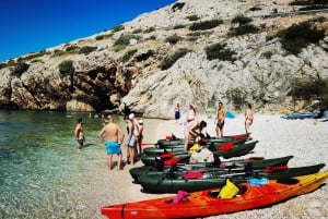 Water activity, kayak tours with a guide, cliff jumping