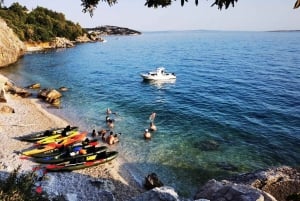 Water activity, kayak tours with a guide, cliff jumping
