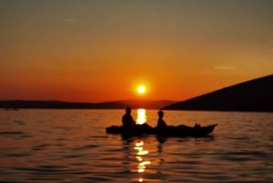 Water activity, kayak tours with a guide, cliff jumping