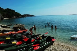 Water activity, kayak tours with a guide, cliff jumping