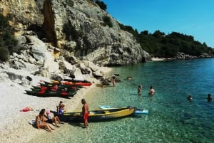 Water activity, kayak tours with a guide, cliff jumping
