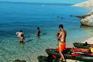 Water activity, kayak tours with a guide, cliff jumping