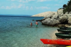 Water activity, kayak tours with a guide, cliff jumping