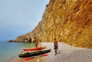 Water activity, kayak tours with a guide, cliff jumping