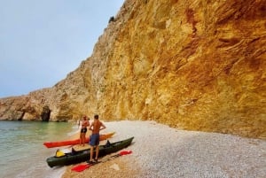 Water activity, kayak tours with a guide, cliff jumping