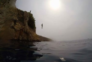 Water activity, kayak tours with a guide, cliff jumping