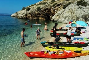 Water activity, kayak tours with a guide, cliff jumping
