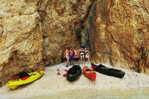 Water activity, kayak tours with a guide, cliff jumping