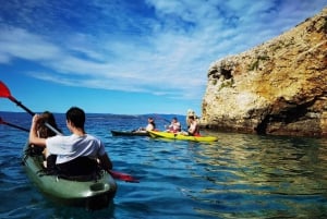 Water activity, kayak tours with a guide, cliff jumping