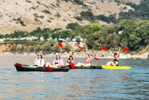 Water activity, kayak tours with a guide, cliff jumping