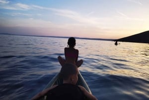 Water activity, kayak tours with a guide, cliff jumping