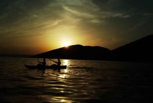 Water activity, kayak tours with a guide, cliff jumping