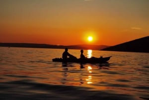 Water activity, kayak tours with a guide, cliff jumping