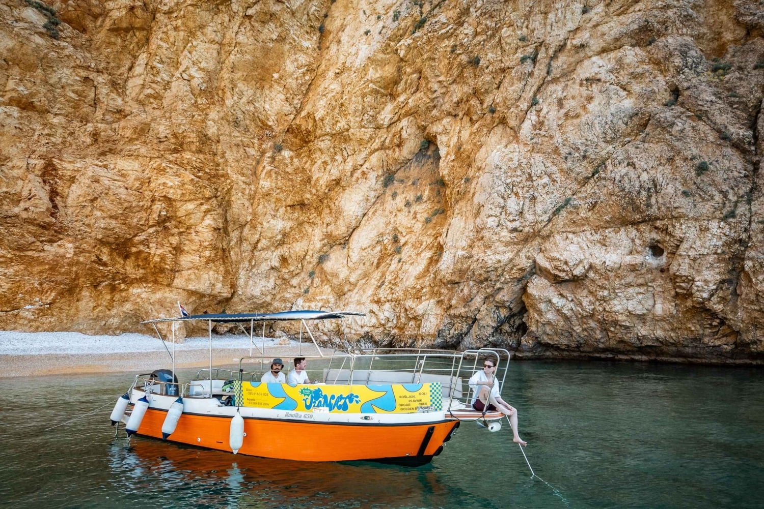 Les baies sauvages de l'île de Krk : Une excursion privée d'une demi-journée en bateau