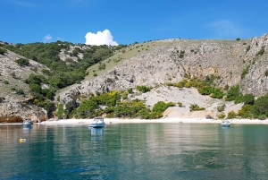 Bahías salvajes de la isla de Krk: Excursión privada en barco de medio día