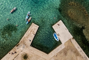 Zara: tour in motoscafo di 3 isole e nuotata nella baia blu con bevande