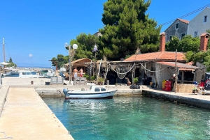 Zara: tour in motoscafo di 3 isole e nuotata nella baia blu con bevande