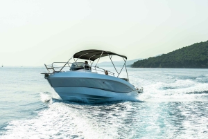 Zara: tour in motoscafo di 3 isole e nuotata nella baia blu con bevande