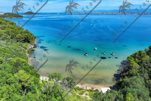 Zadar: tour en lancha motora por 3 islas con vino y snorkel