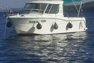 Zadar: Passeio de barco com equipamento de mergulho e bebidas