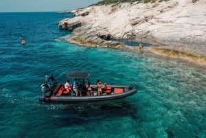 Zadar: Dugi Otok, Parque Kornati, passeio de lancha na praia de Sakarun