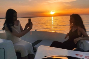 Zadar: crucero en bote al atardecer, cena en una isla y chapuzón