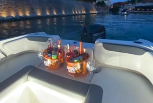 Zadar: crucero en bote al atardecer, cena en una isla y chapuzón