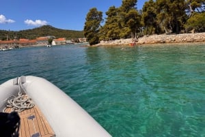 Zadar: excursão de meio dia de lancha com mergulho e bebidas