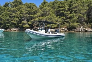 Zadar: excursão de meio dia de lancha com mergulho e bebidas