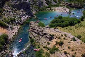 Zadar : Safari en kayak guidé sur la rivière Zrmanja et chutes d'eau