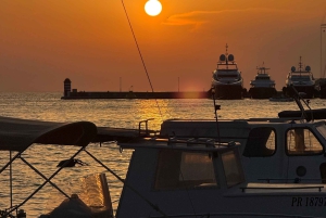 Zadar: Romantisk båttur i solnedgången med champagne