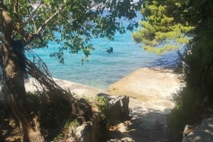 Zadar: Motorbåtstur med 3 stopp Drycker och snorkling