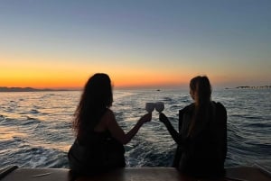 Zadar: Wycieczka łodzią o zachodzie słońca z kieliszkiem prosecco