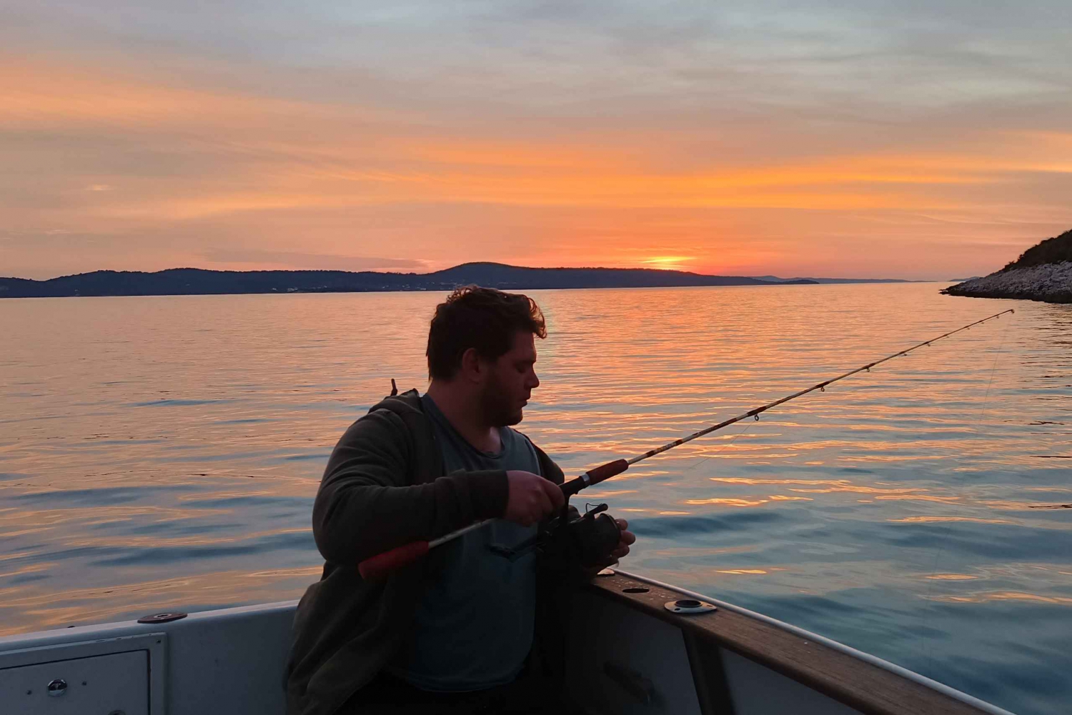 Zadar: Sunset Fishing Half-Day Guided Boat Trip