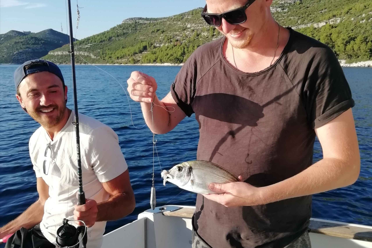 Zadar: Vissen bij zonsondergang Halve dag met gids op de boot