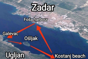 Zadar: Three Islands Private Boat Tour
