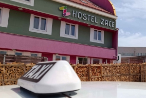 Zrce, Novalja: Transfer Privado de/para o Aeroporto de Zadar