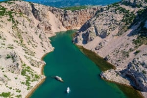 Tour en barco por el río Zrmanja y los 3 mares croatas