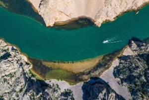 Tour en barco por el río Zrmanja y los 3 mares croatas