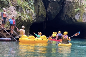 Belize City: Cave Kayaking, Zipline and Crystal Cave Tour