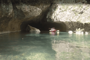 Belize City: Cave Kayaking, Zipline and Crystal Cave Tour