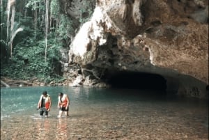 Belize City: Cave Kayaking, Zipline and Crystal Cave Tour