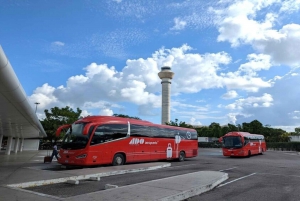 Cancún: Traslado al aeropuerto desde/hacia el centro en autobús