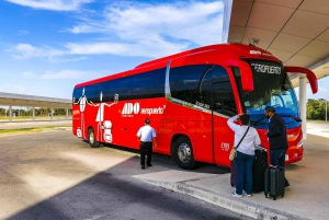 Cancún: Traslado al aeropuerto desde/hacia el centro en autobús