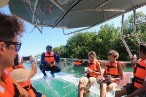 Cancún: Clear Boat Ride with drinks