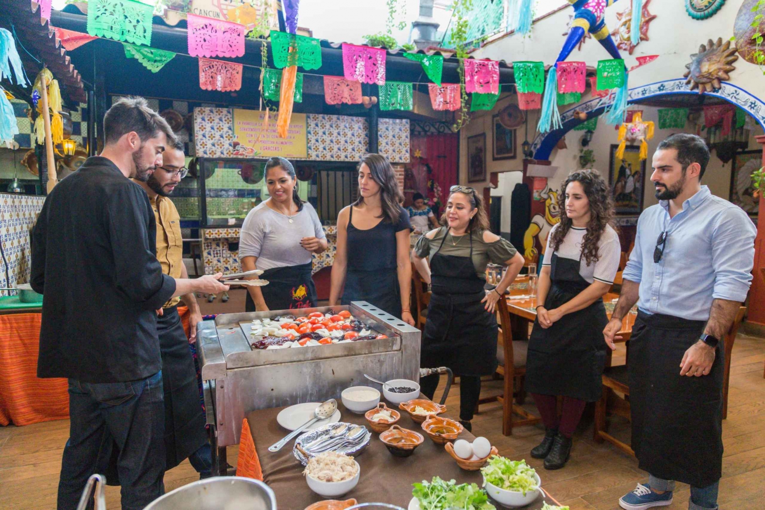 Cancún: Clase de cocina y visita opcional al mercado local