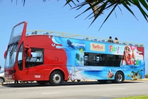 Cancún: Tour nocturno en autobús de fiesta y música en Hard Rock Cafe