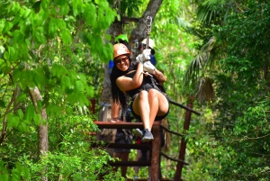 Cancún: Excursión Dinámica con ATV, Cenote y Tirolinas