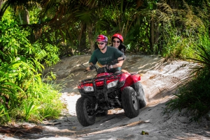 From Cancún: ATV Jungle Trail Adventure and Beach Club