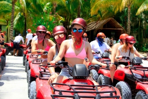 From Cancún: ATV Jungle Trail Adventure and Beach Club